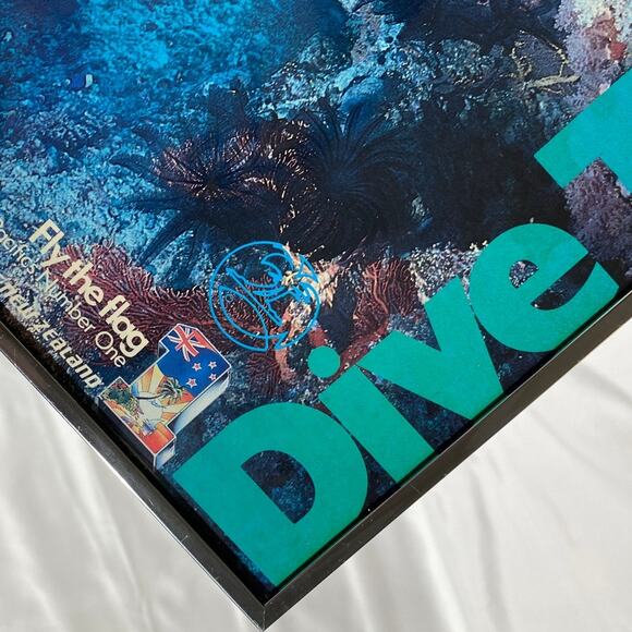 Taveuni FIJI Island TRAVEL POSTER DIVE Garden Isle Air New Zealand Found Objects - Picture 4 of 10